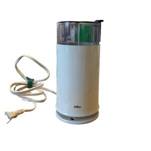 Vintage Braun Electric Coffee Grinder KSM-2 Cream #4041 Tested & Working